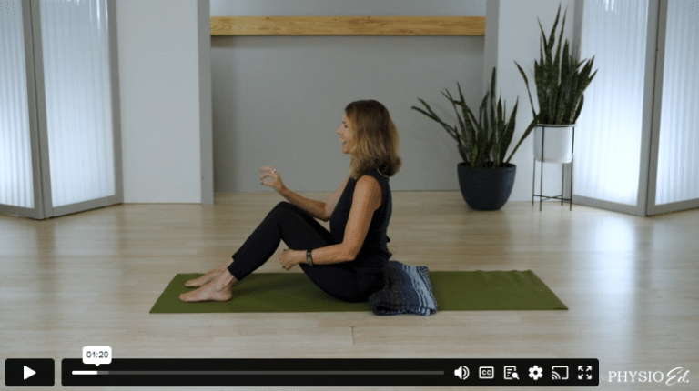 core exercise seated position