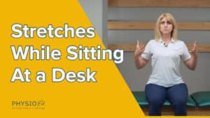 stretching at desk