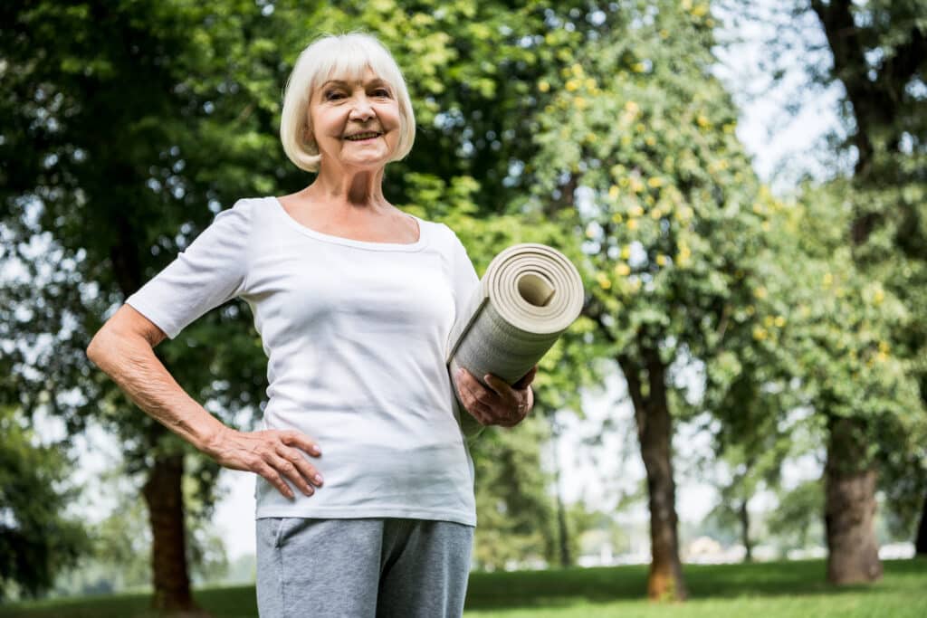 The Best Hip Exercises for Seniors: weight bearing exercises like yoga are a great option for hip health