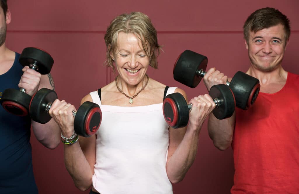The SAID principle: Image of older people exercising with weights together