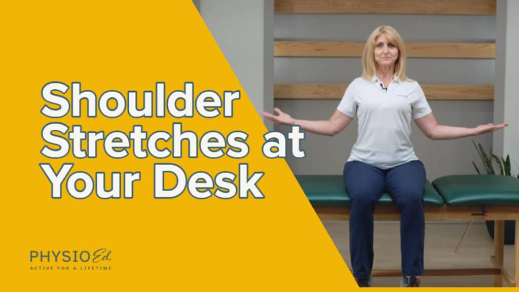 shoulder stretches at desk
